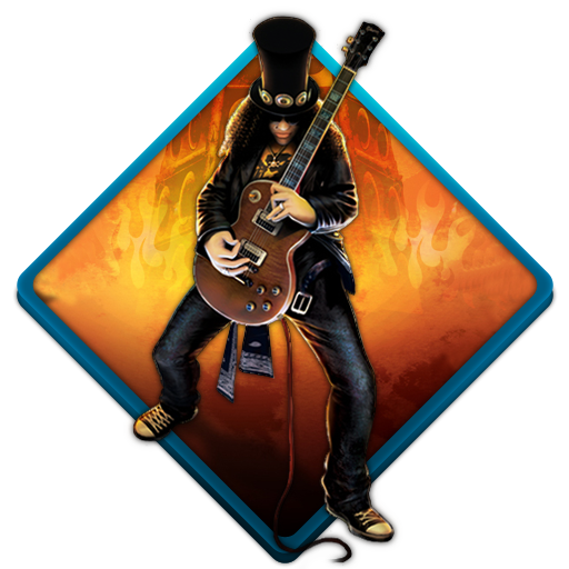 Guitar, guitar hero, music, rock, slash icon